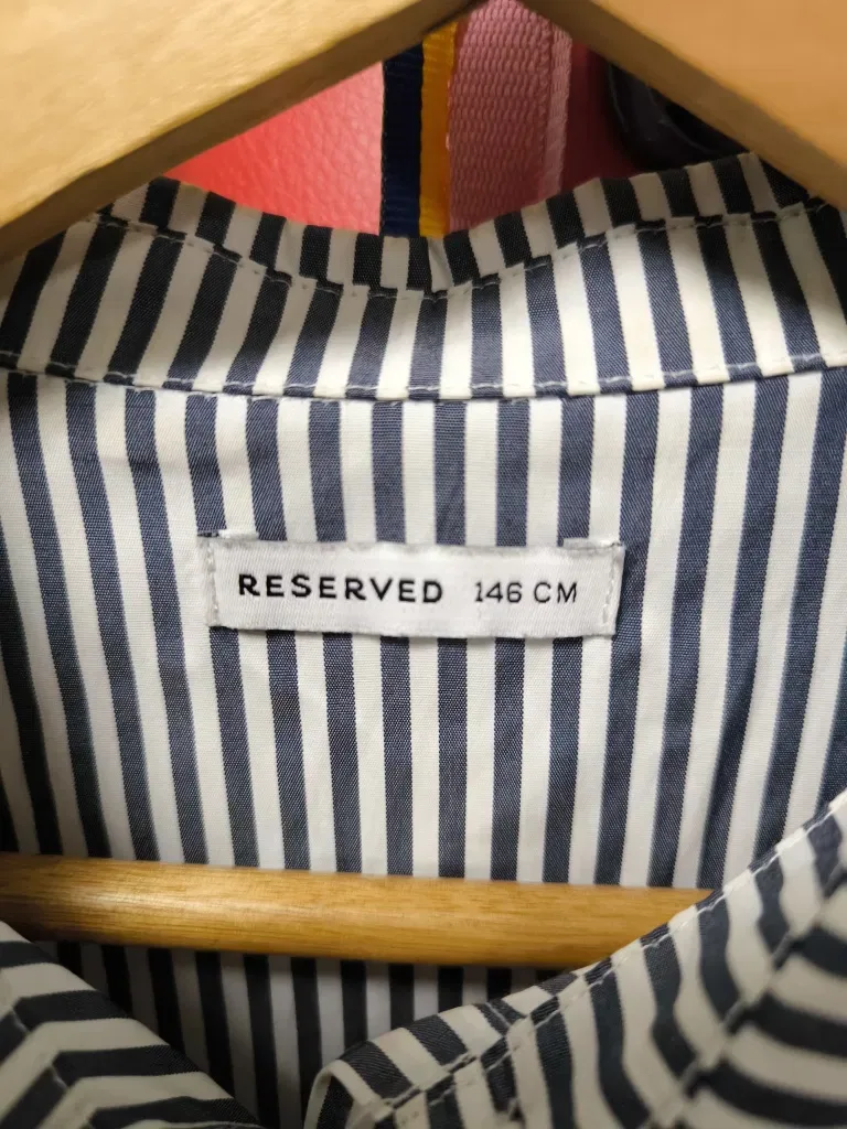 Шкільна сорочка подовжена смугаста Reserved 11-13 років — фото 3