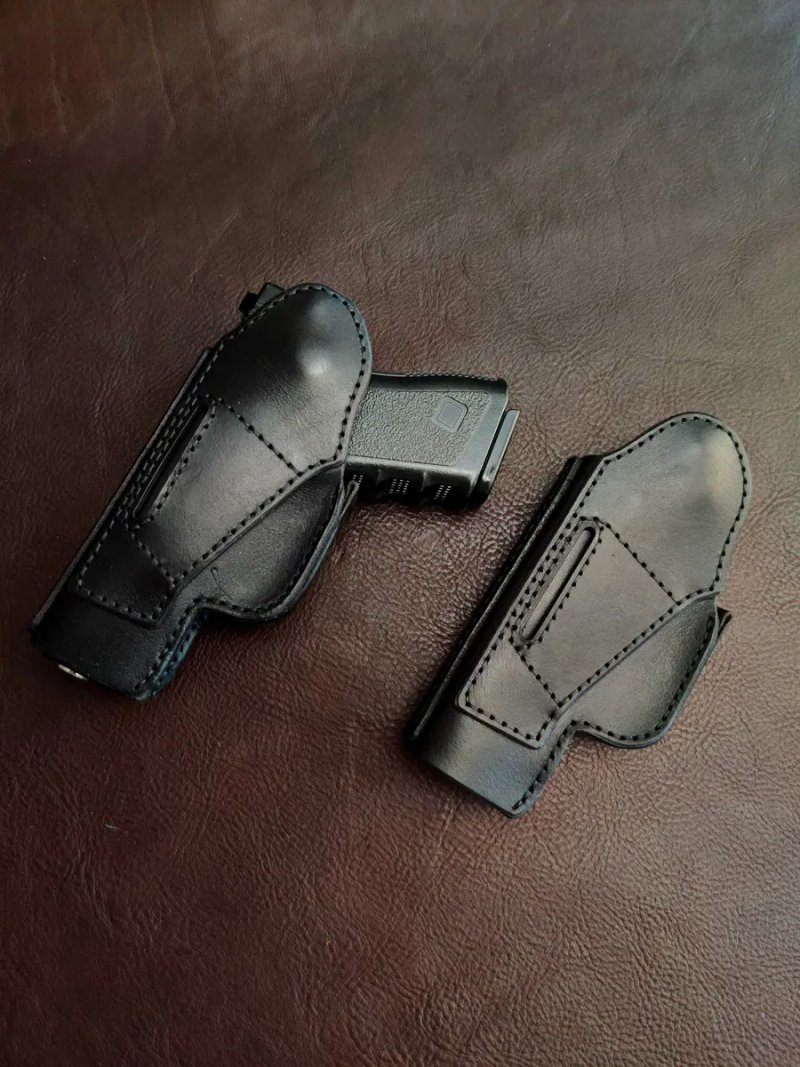 Шкіряна кобура на ремінь Beretta, Sig Sauer, GLOCK, CZ, Walther, H&K, ФОРТ, АПС, Colt, BREGER, Smith & Wesson — фото 2
