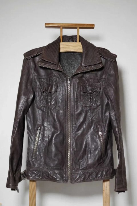 Шкіряна куртка Superdry Ryan Leather Motorcycle Jacket М розм оригінал