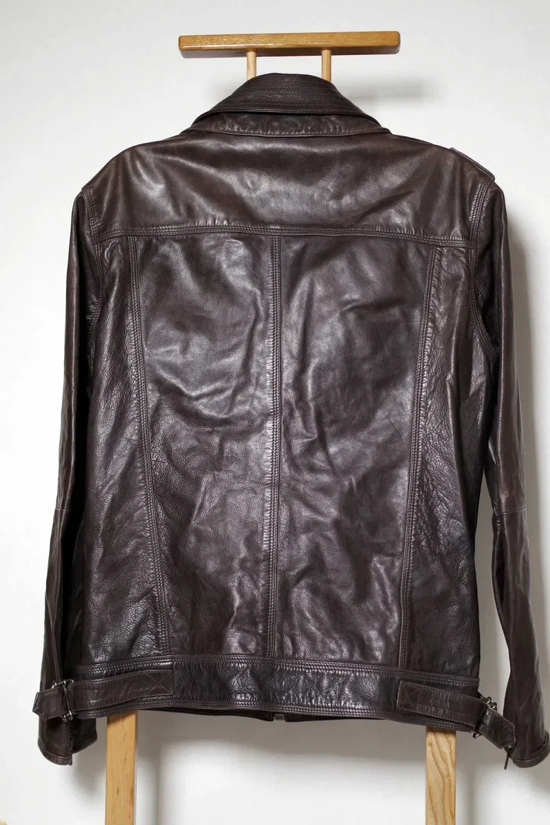 Шкіряна куртка Superdry Ryan Leather Motorcycle Jacket М розм оригінал — фото 8