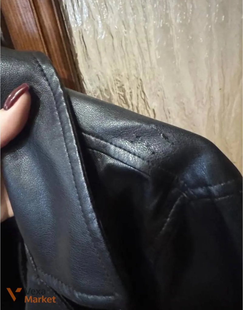 Шкіряна куртка ZARA — фото 2