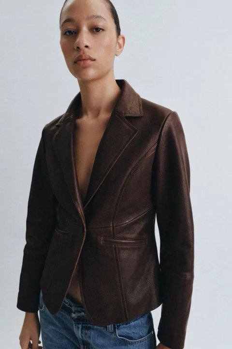Шкіряна куртка Zara з лімітованої колекції S