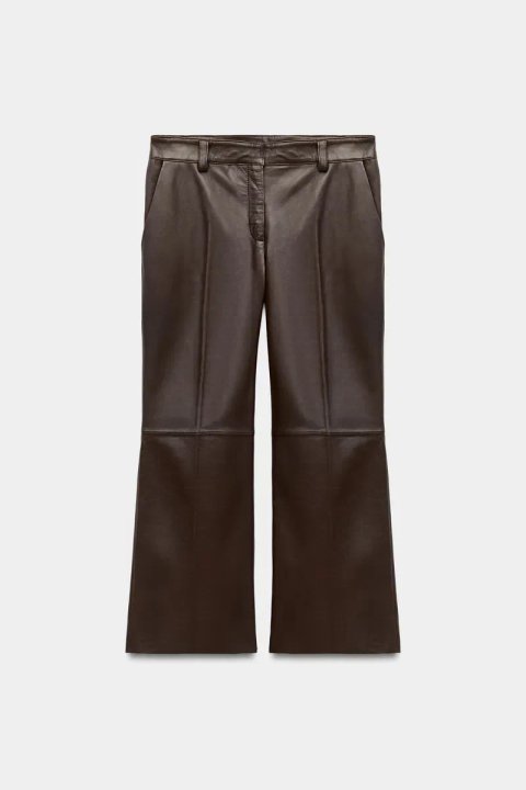 Шкіряні штани Zara розмір S