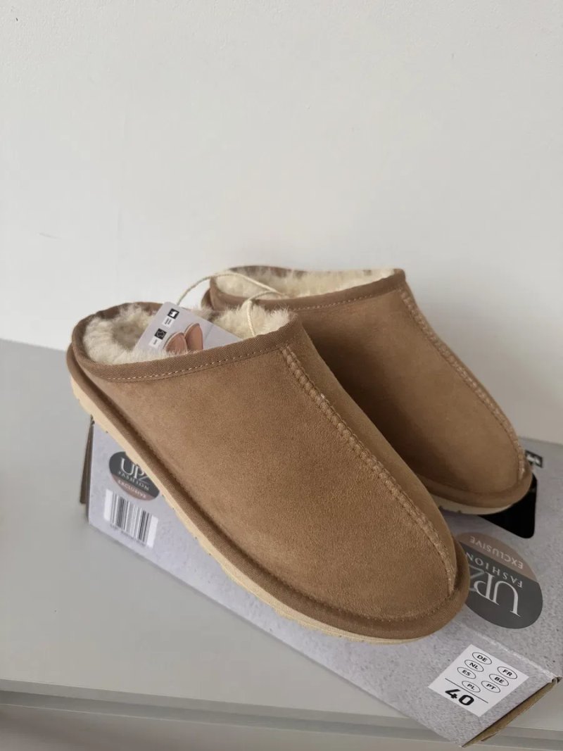 Шкіряні сліпери з овчини у розмірі 39 40 уги як ugg tasman tazz — фото 3