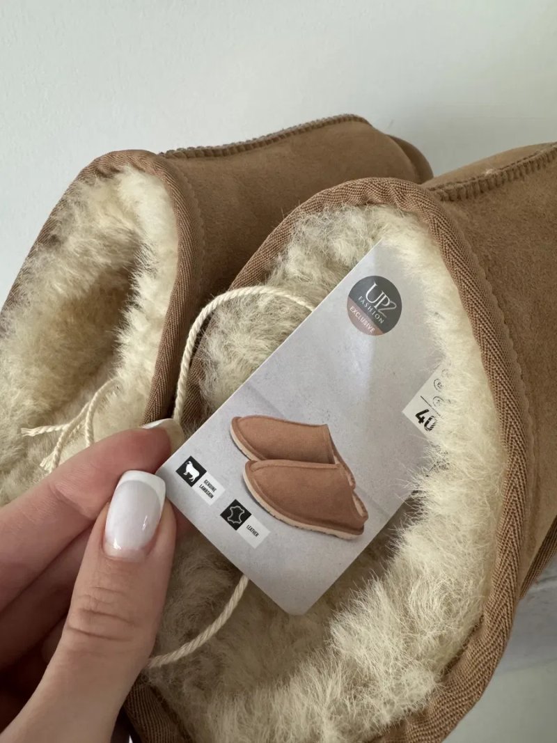 Шкіряні сліпери з овчини у розмірі 39 40 уги як ugg tasman tazz — фото 4