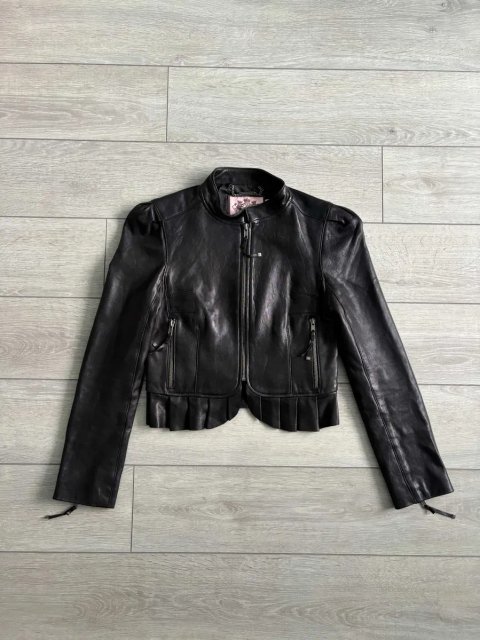 Шкіряні Жіноча Куртка Джусі Кутюр Juicy Couture Leather Black Size S С Розмір Женская Кожаная Курточка Косуха Кожанка Оригінал