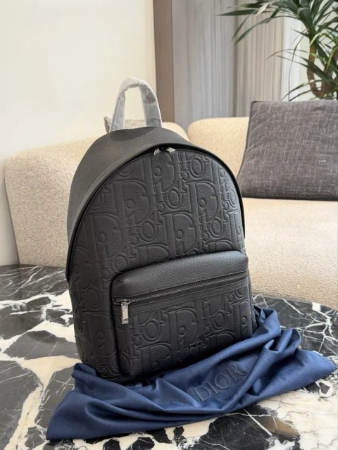 Шкіряний рюкзак Christian Dior Rider, натуральна шкіра, великий рюкзак, чоловіча сумка Dior, кожаный рюкзак диор