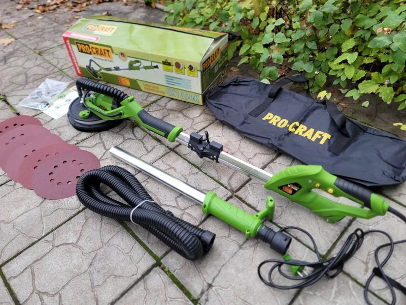 Шлифмашина для стен Жираф ProCraft EX1050 Подсветка Гарантия +Наждачки — фото 5
