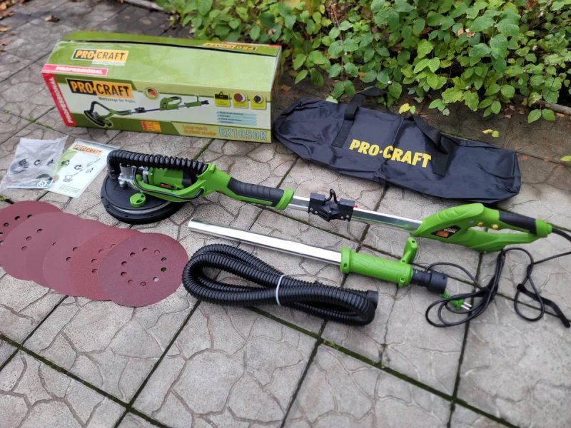 Шлифмашина для стен Жираф ProCraft EX1050 Подсветка Гарантия +Наждачки — фото 8