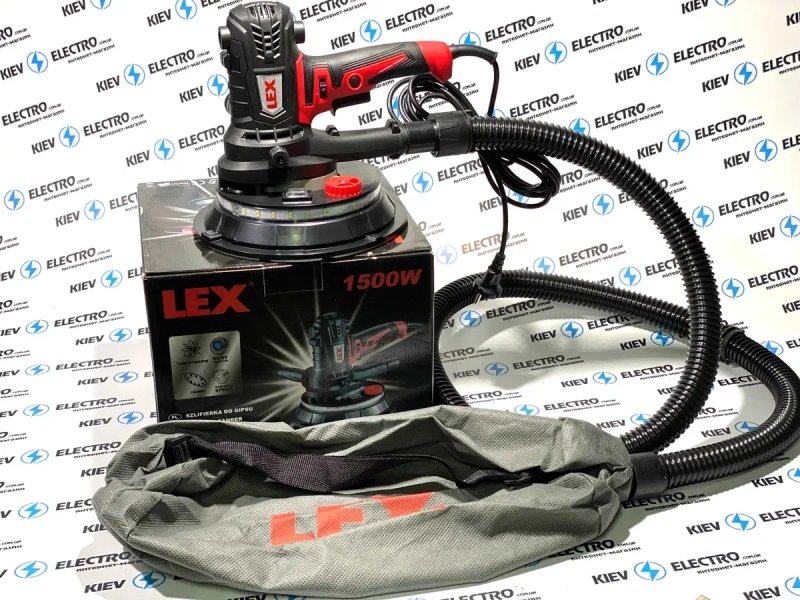 Шлифмашина эксцентрик для стен и потолка LEX LXDWS15 | 1500W | Польша — фото 2