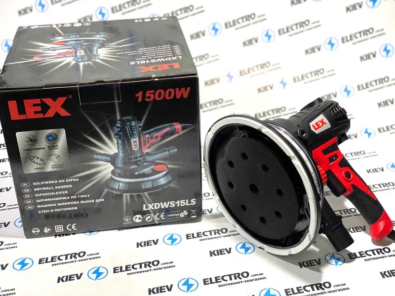 Шлифмашина эксцентрик для стен и потолка LEX LXDWS15 | 1500W | Польша — фото 5