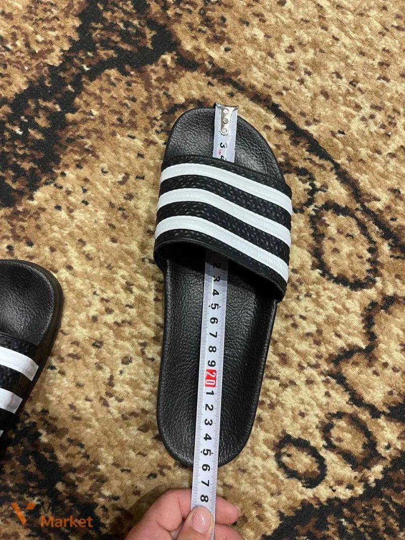 Шльопанці adidas чорні розмір 38 — фото 2