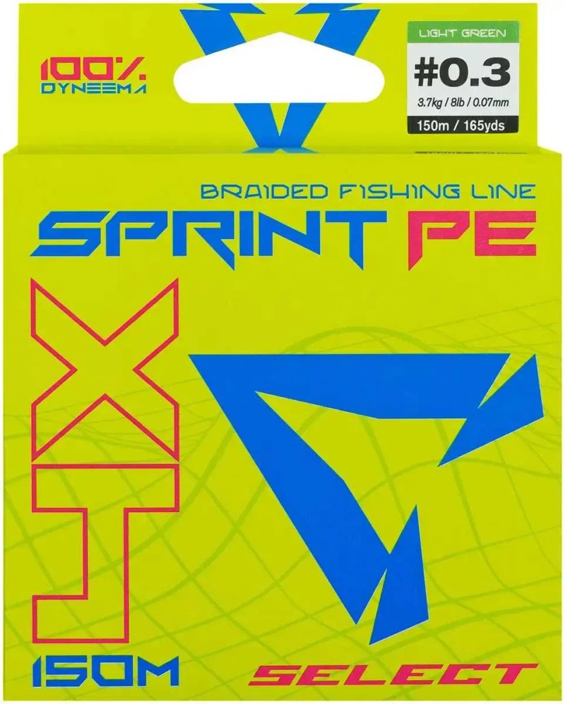 Шнур рыболовный Select Basic PE 100м, 150м/ Select Sprint PE — фото 8