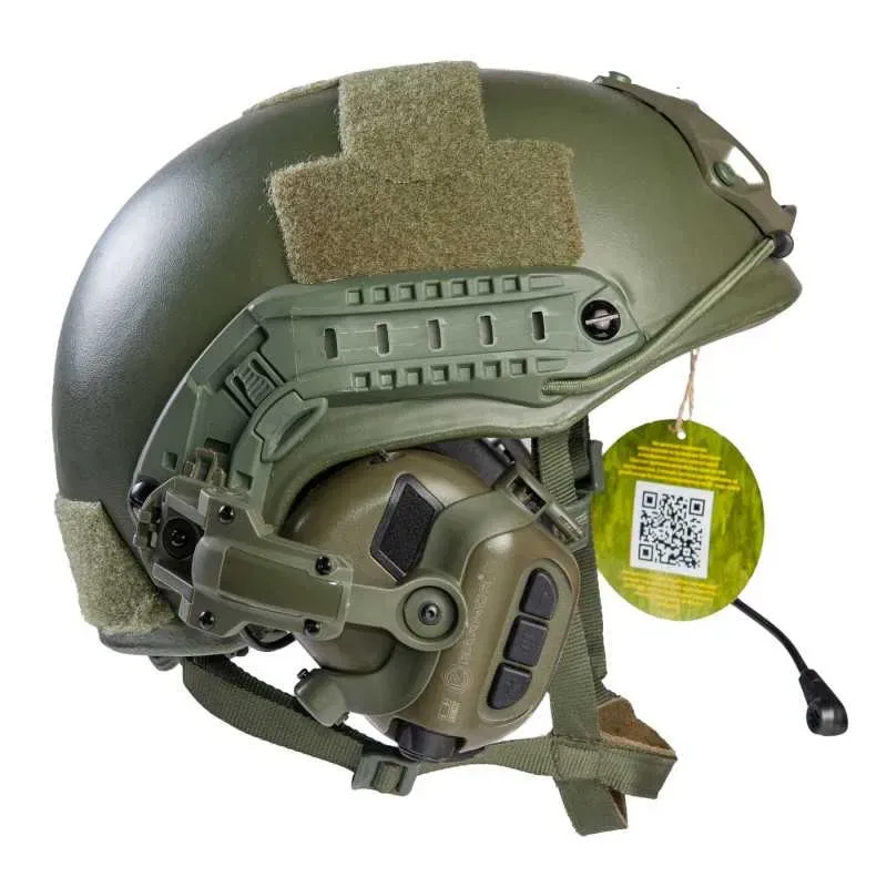 Шолом FAST Helmet + активні навушники Earmor M32H (ориг) з кріпленням. — фото 2