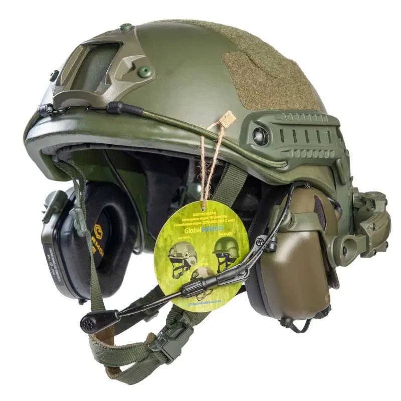 Шолом FAST Helmet + активні навушники Earmor M32H (ориг) з кріпленням. — фото 3