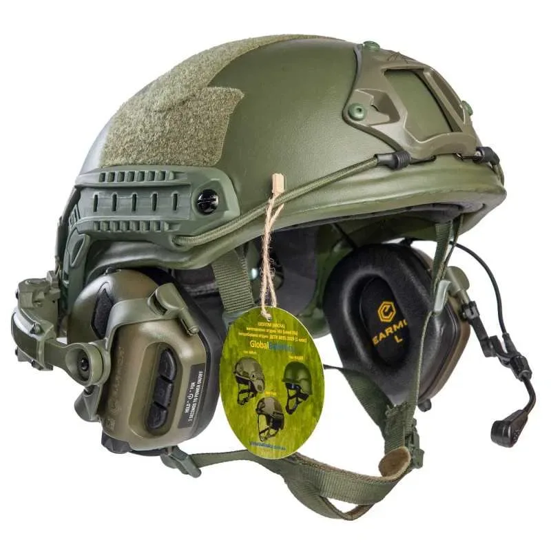 Шолом FAST Helmet + активні навушники Earmor M32H (ориг) з кріпленням. — фото 4