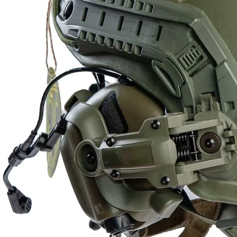 Шолом FAST Helmet + активні навушники Earmor M32H (ориг) з кріпленням. — фото 7