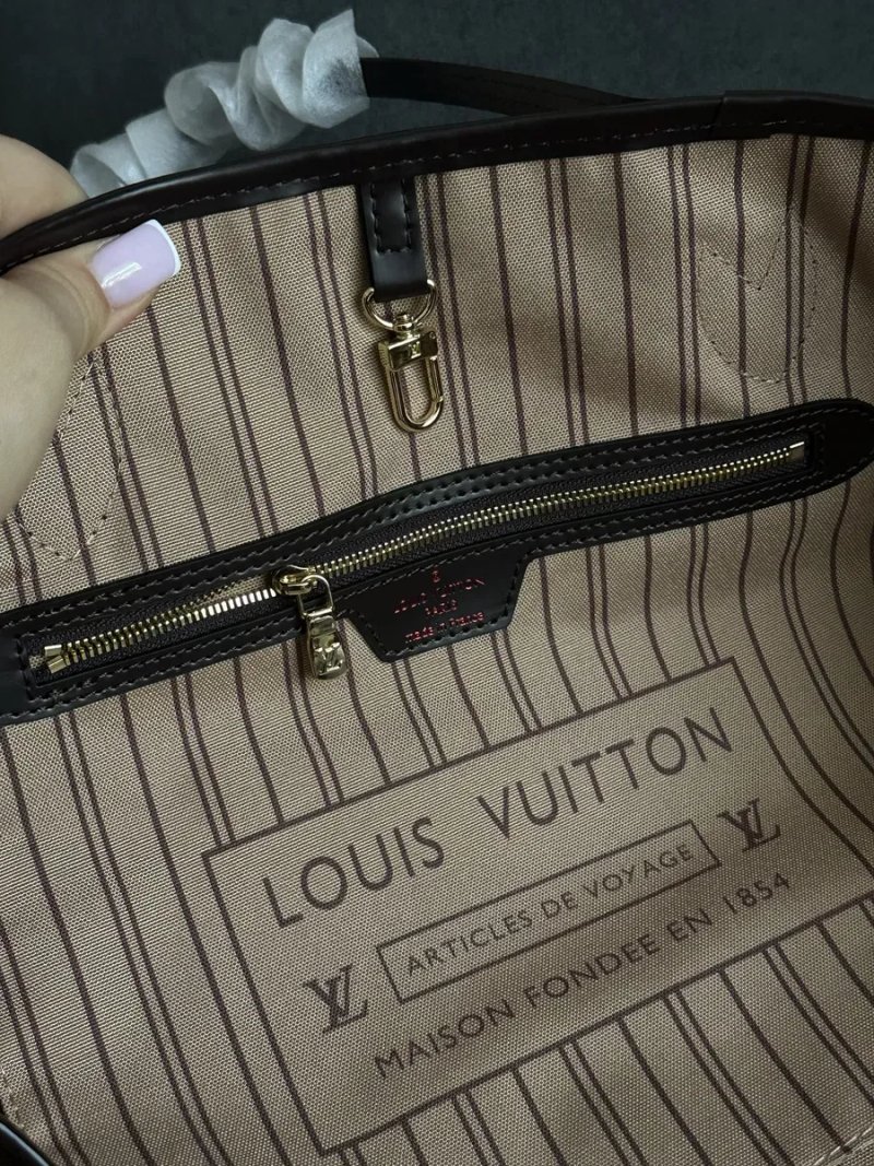 Шопер louis vuitton neverfull , сумка , гаманець , lv , луі вітон шкіра — фото 6