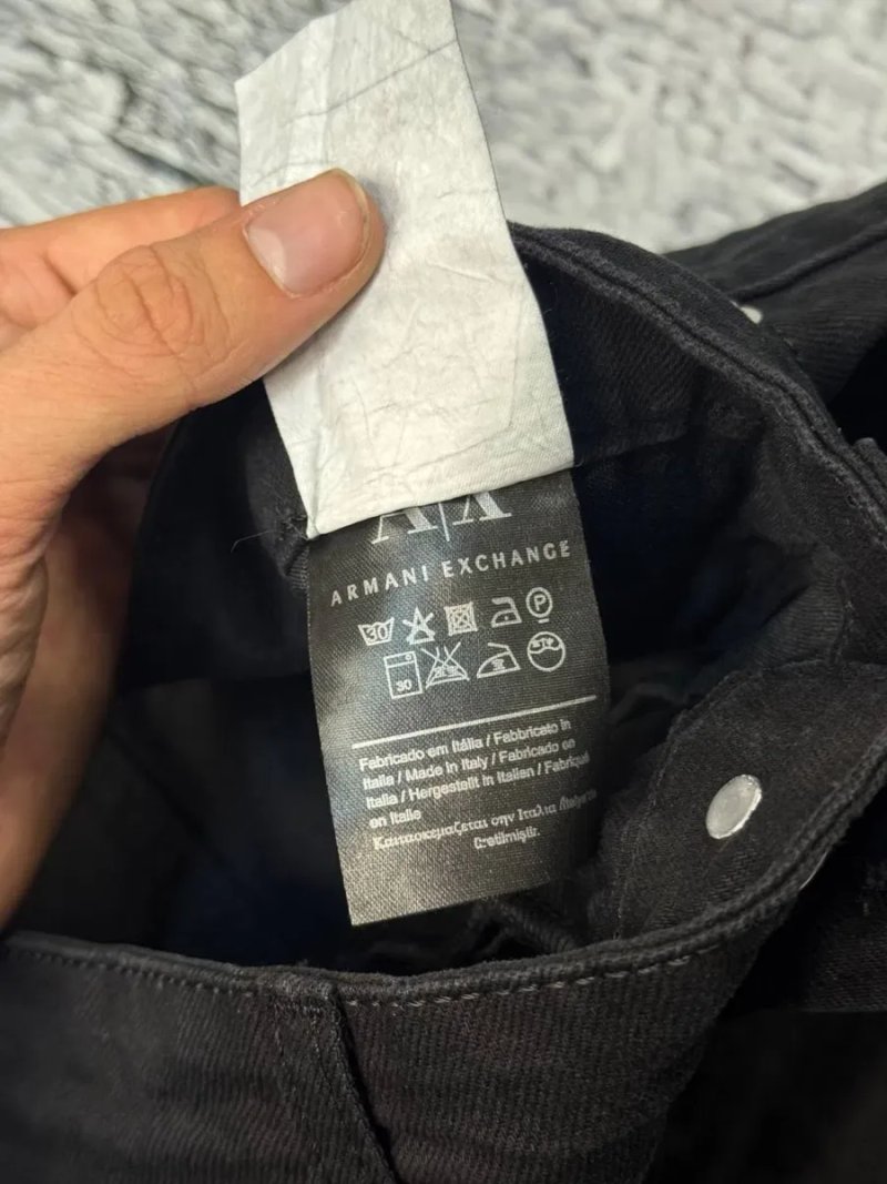 Шорти Armani Exchange джинсові чоловічі джинси Армані чорні | шорты Армани Ексчендж мужские джинсы Армани шорты джинсовые синие шорти чоловічі Армані — фото 6