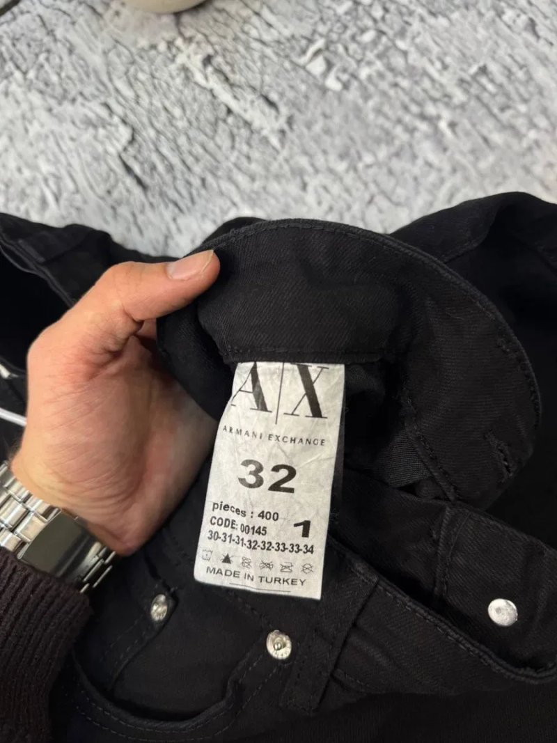 Шорти Armani Exchange джинсові чоловічі джинси Армані чорні | шорты Армани Ексчендж мужские джинсы Армани шорты джинсовые синие шорти чоловічі Армані — фото 7