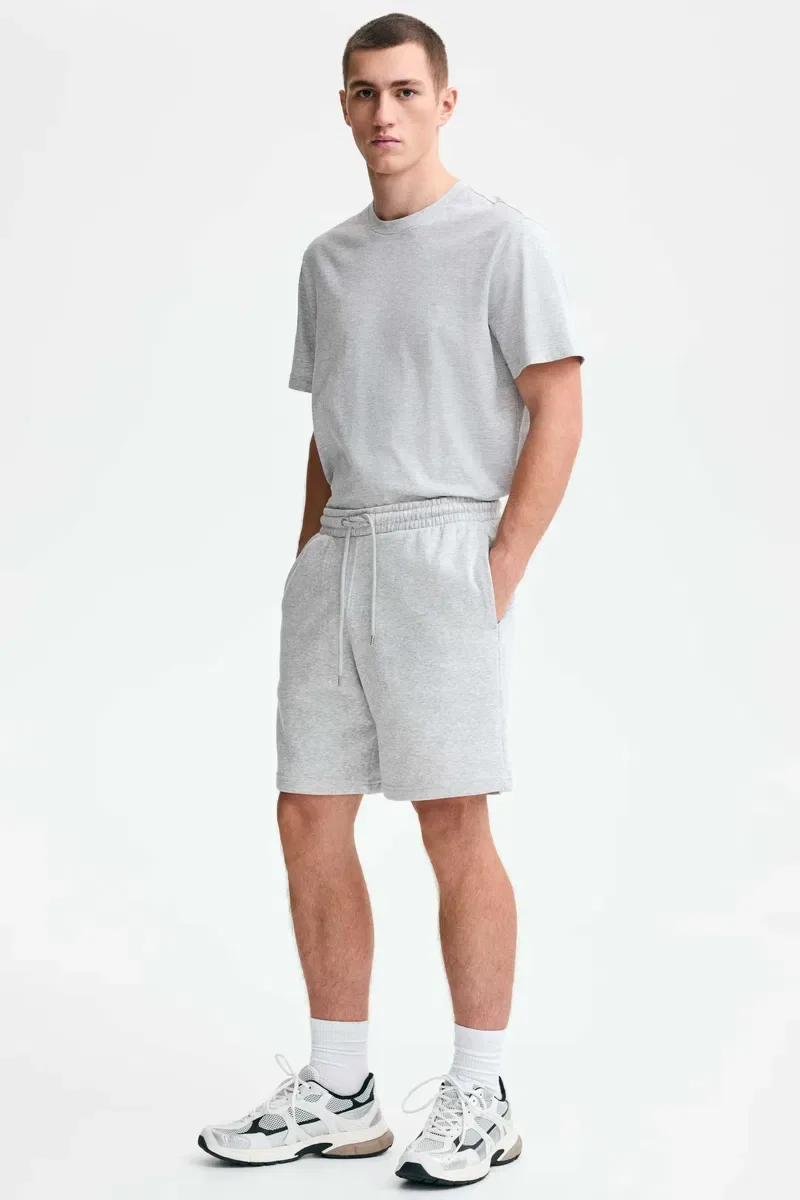 Шорти у чорному та сірому кольорі Regular Fit H&M Premium - Знижка — фото 6