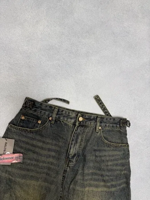 шорты Balenciaga Washed Green shorts M L — фото 2