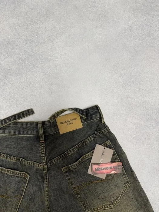 шорты Balenciaga Washed Green shorts M L — фото 6