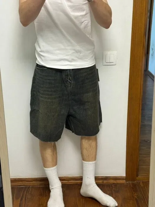 шорты Balenciaga Washed Green shorts M L — фото 7