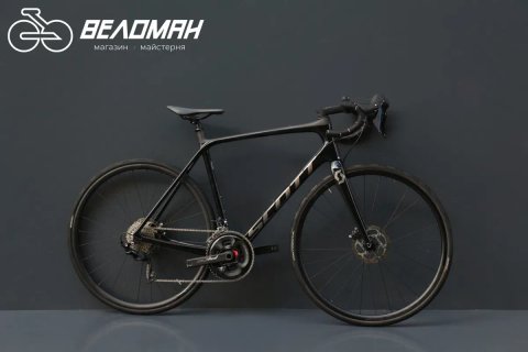 Шосейний карбоновий велосипед ScottAddict 20 Disc.Shimano, power meter, карбон