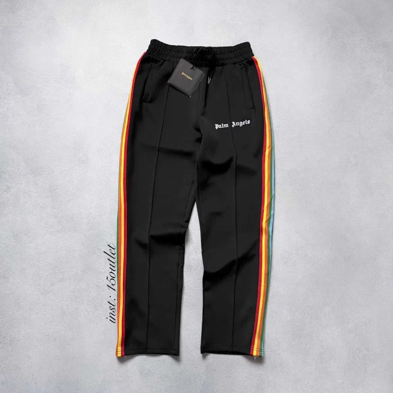 Штани Palm Angels Track Pants Спортивные штаны Брюки Палм Енжелс Чорні, Ямайка, Сині, Зелені — фото 3