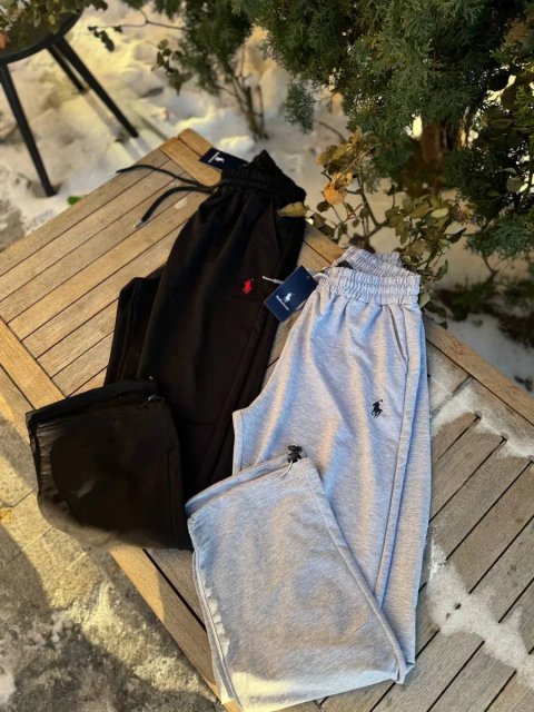 Штани Polo Ralph Lauren широкі Baggy штаны Поло Ральф черные на флісі | Штаны летние мужские без флиса черные Поло Ральф Лоурен серые М размера шорты