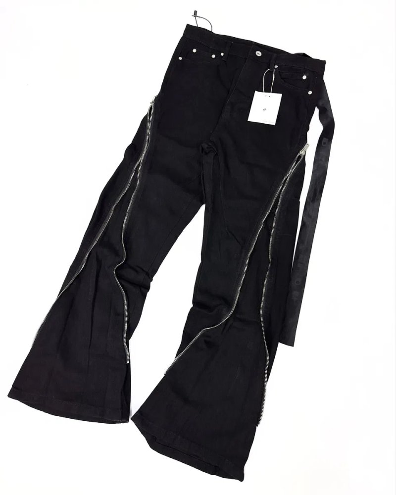 Штаны джинсы клеш flared jeans Rick Owens black opium джинси рік овенс bolan banana archive erd M-L — фото 2