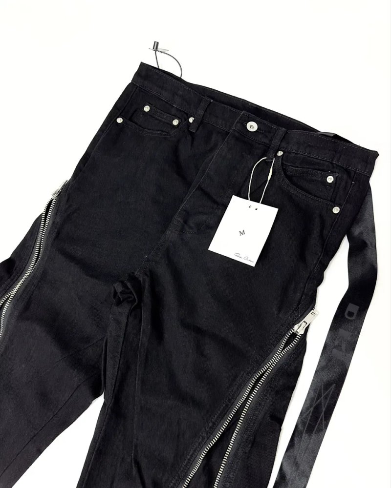 Штаны джинсы клеш flared jeans Rick Owens black opium джинси рік овенс bolan banana archive erd M-L — фото 3