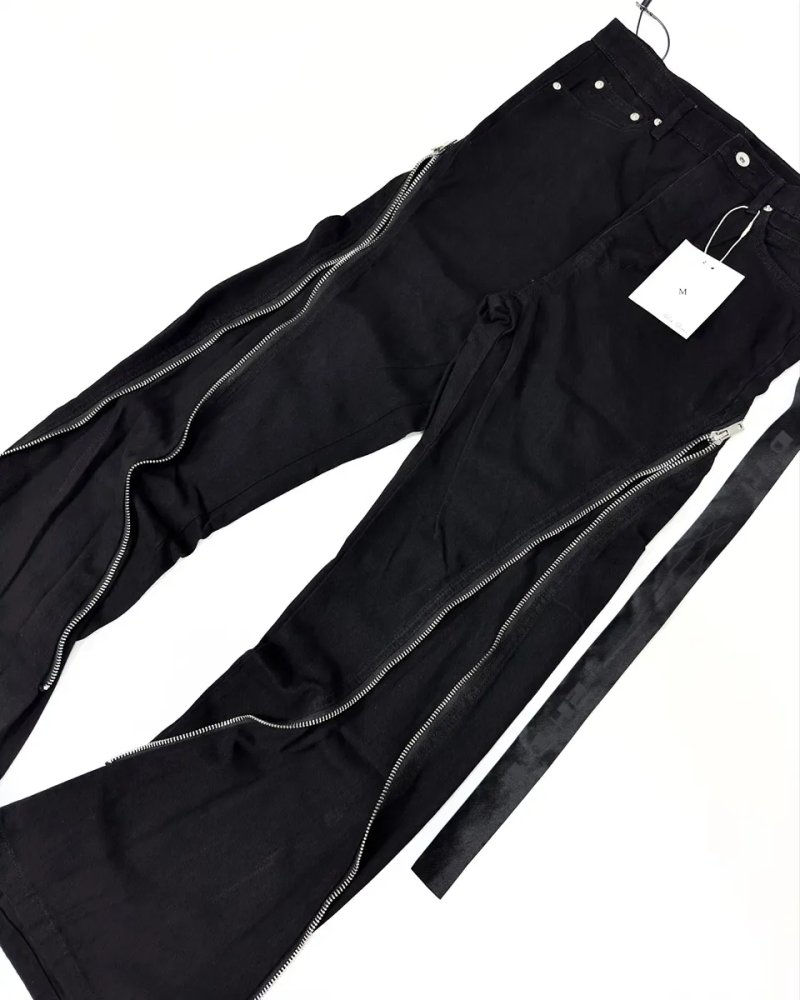 Штаны джинсы клеш flared jeans Rick Owens black opium джинси рік овенс bolan banana archive erd M-L — фото 4