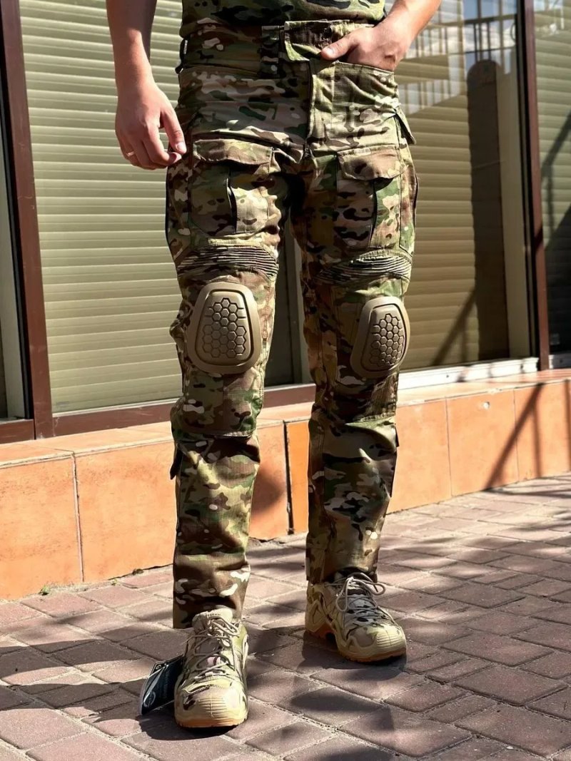 Штурмові Військові Штани G3 з Наколінниками Черепашки Мультикам COMBAT — фото 8