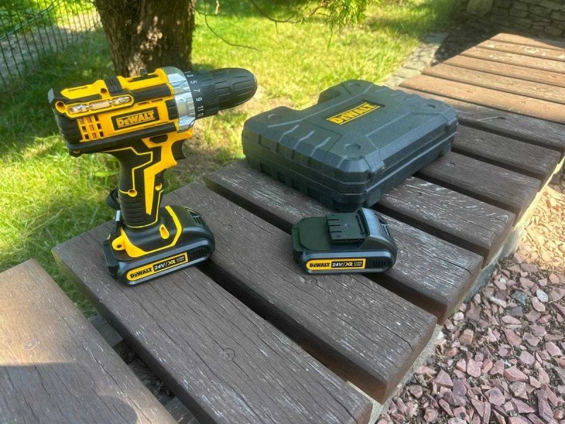 Шуруповерт аккумуляторный DeWalt 24в девольт Шурупокруп +2 акумм +кейс — фото 2