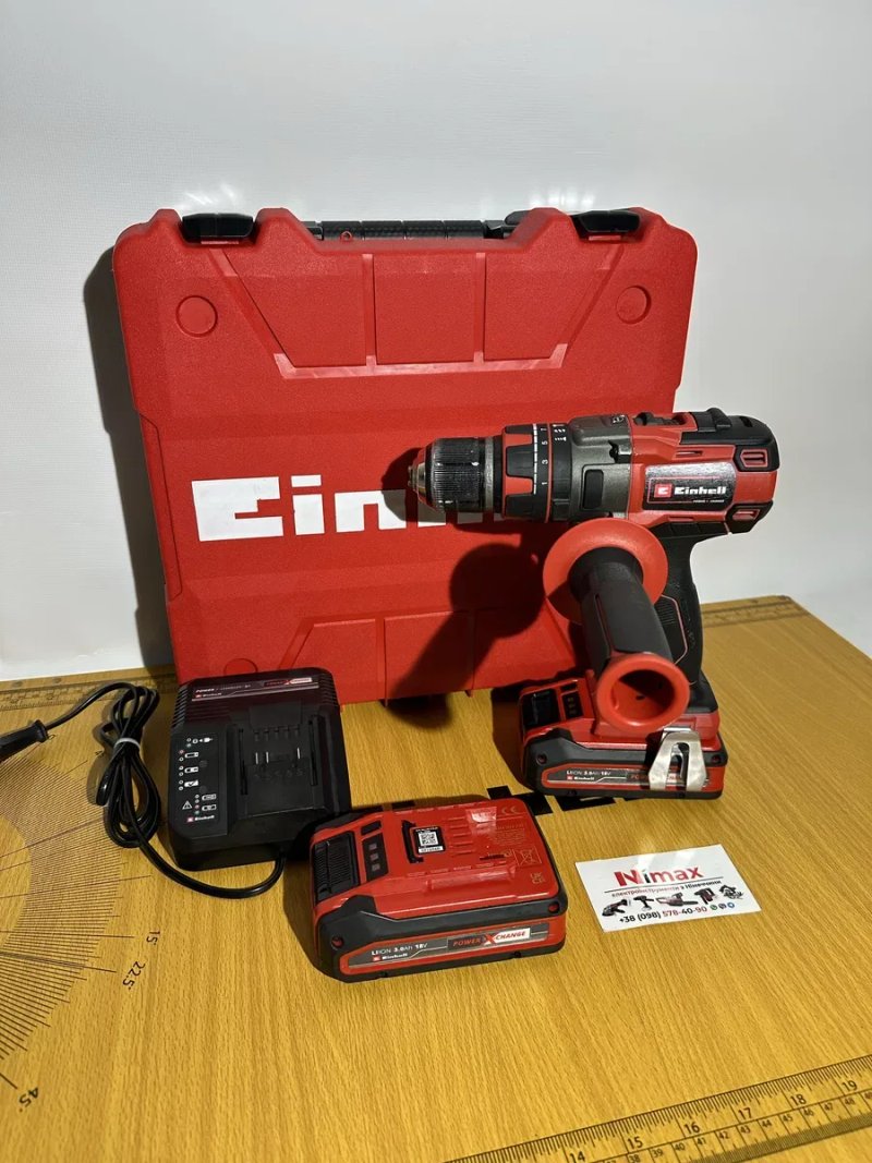 Шуруповерт Einhell TP-CD 18/80 Li BL з акумуляторами 3Ah, зарядкою — фото 5
