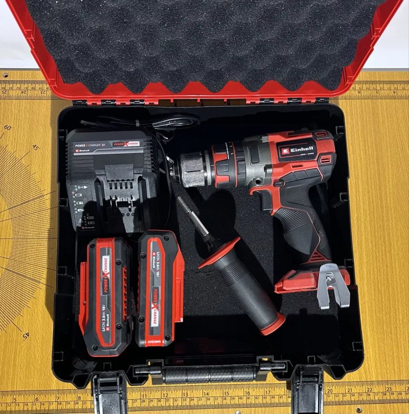 Шуруповерт Einhell TP-CD 18/80 Li BL з акумуляторами 3Ah, зарядкою — фото 6