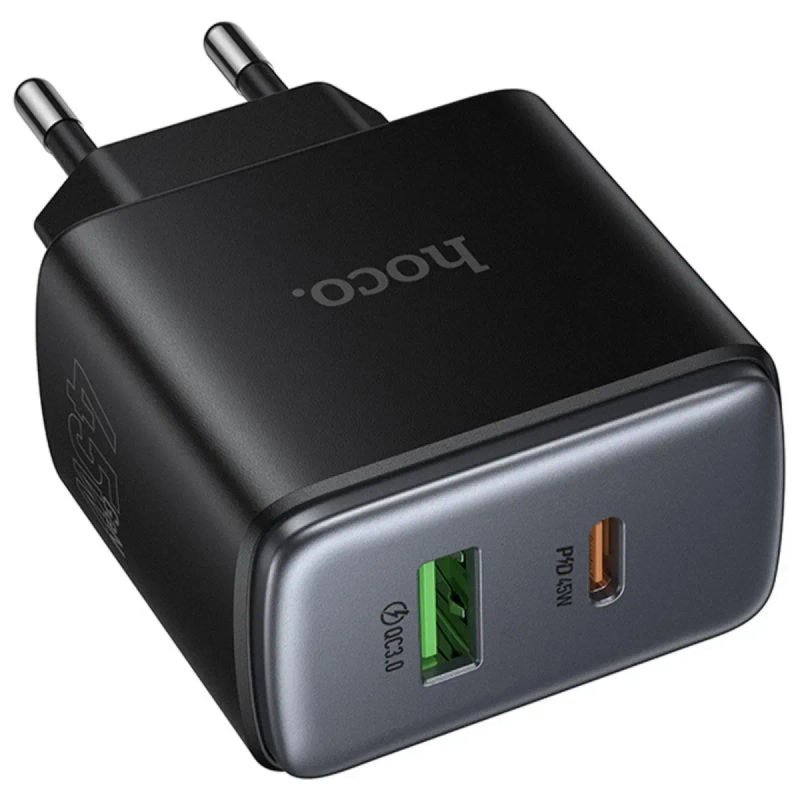 Швидка зарядка на 45W Hoco C158A Type-C Type-C для Samsung/ Motorola і тд. Быстрая зарядка Power Delivery/ PD — фото 4