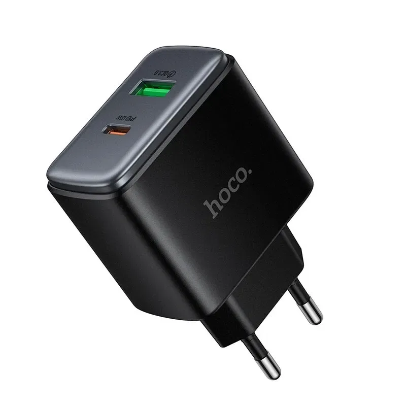 Швидка зарядка на 45W Hoco C158A Type-C Type-C для Samsung/ Motorola і тд. Быстрая зарядка Power Delivery/ PD — фото 7