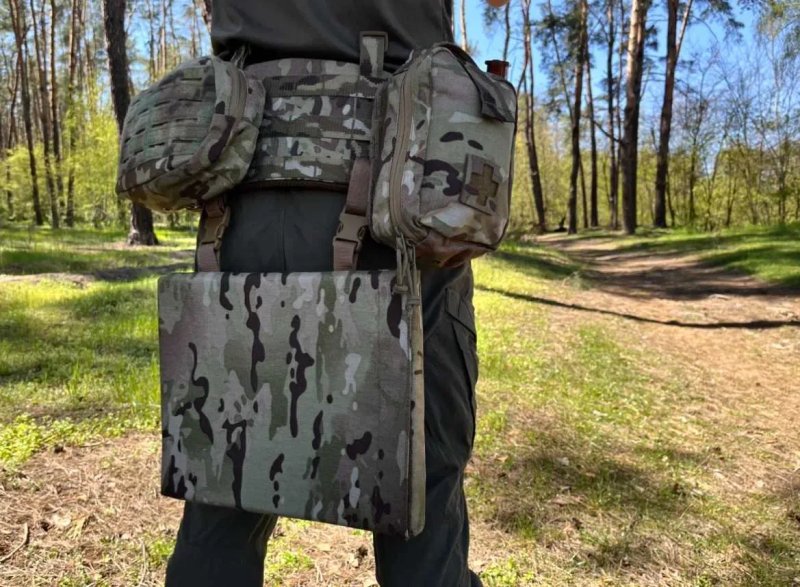 Сидушка тактична мультикам каремат для сидіння на РПС Cordura 1000D — фото 6