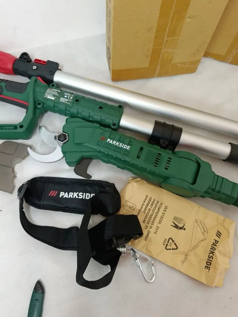 Сікатор телескопічний PARKSIDE 20 В PATA 20-Li A1, сікатор телескопічний парксайд, сікатор на штанзі PARKSIDE, садовий сікатор телескопічний — фото 7