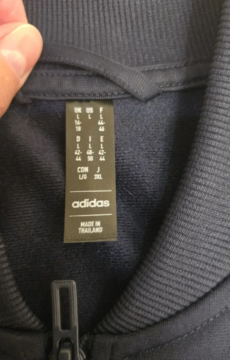 Синій жіночий спортивний костюм Adidas Essentials 3-Stripes розмір L — фото 3