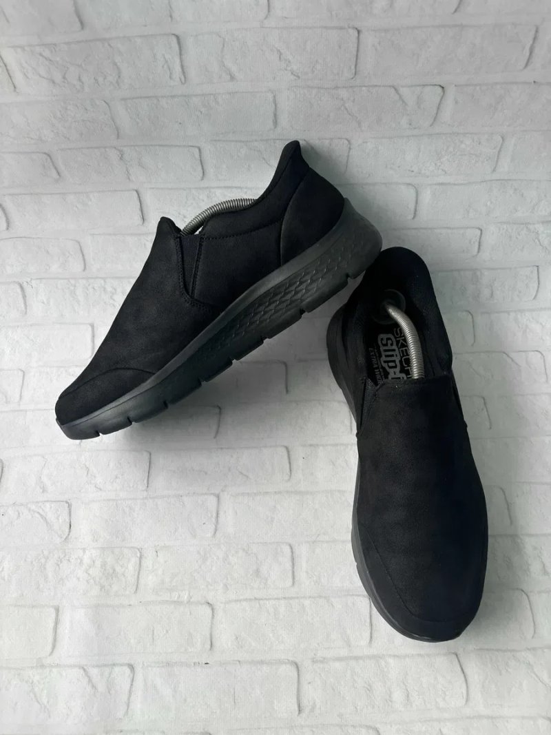 Skechers Slip-Ins Black Size 43 Розмір Скечерс Чорні Чоловічі Кросівки Мужские Черные Кроссовки Мокасини Сліпони Оригінал — фото 4