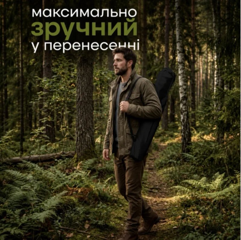 Складное-кресло "Паук" c подлокотником  и подстаканником, Стул туристический складной для рыбалки, кемпинга, отдыха на природе. Зелёный, чёрный,синий — фото 6