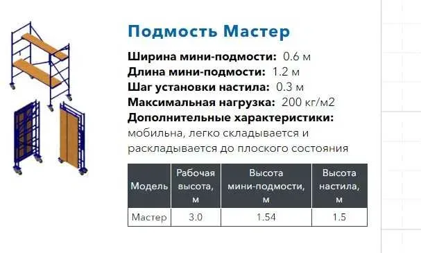 Складные Мини подмости Мастер гармошка Лестничный Марш — фото 3