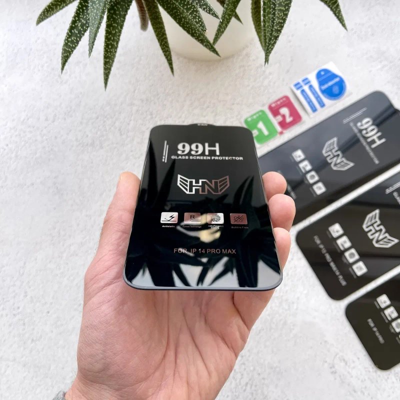 Скло 99H для iPhone 14 Pro Max / Защитное стекло Айфон 14 Про Макс — фото 2