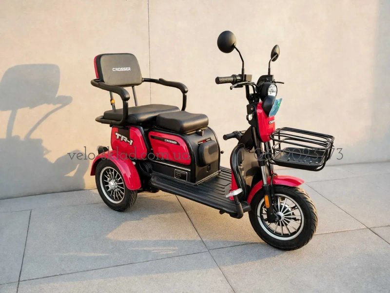 скутер Электротрайк Crosser TR-1 1500W 72V 24Ah (TR-1  LFP 1500W 76.8V 30Ah)Новые 2026 — фото 4