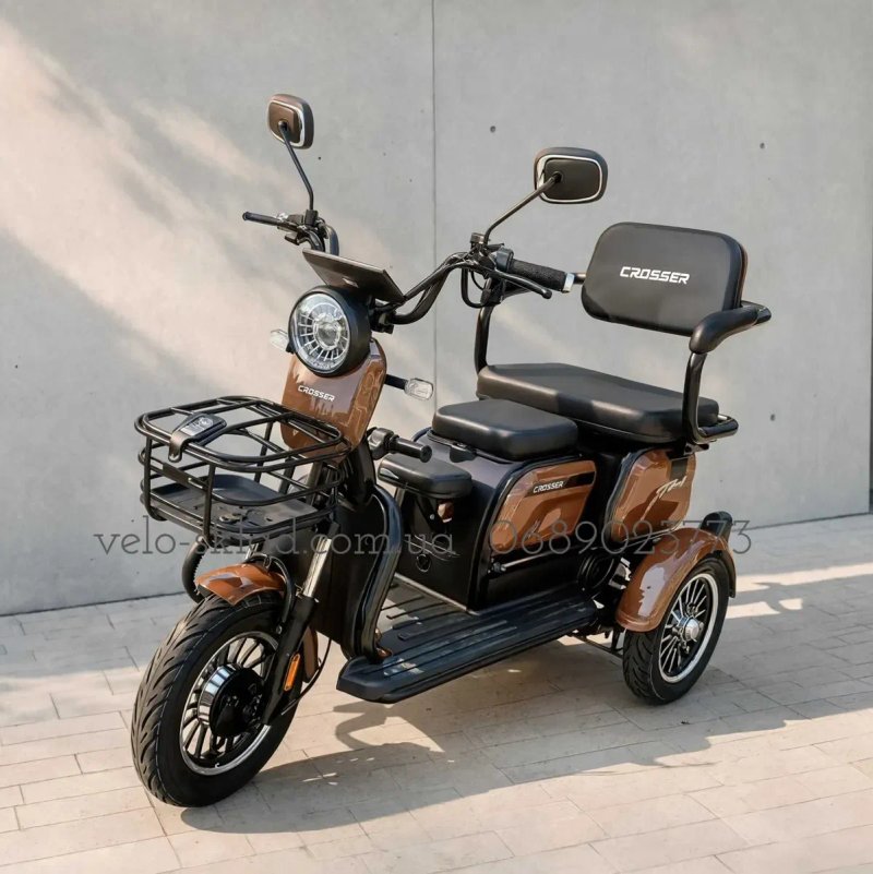 скутер Электротрайк Crosser TR-1 1500W 72V 24Ah (TR-1  LFP 1500W 76.8V 30Ah)Новые 2026 — фото 6