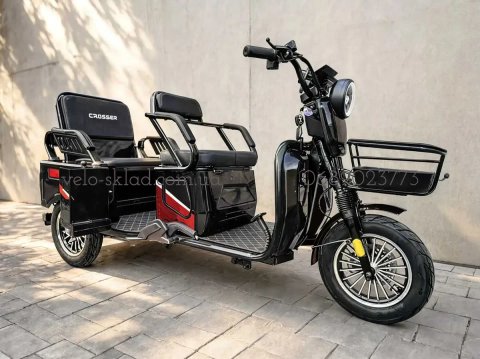 скутер єлектро Трицикл Crosser TR-5  1500w 72v 24ah графен(*есть также 1500w 72v 32 ah LFP)